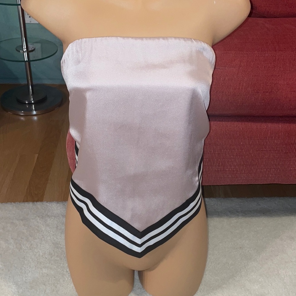 NWT Express Strapless Tank Top with Tie Knot Back